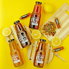 Honey iced tea product content sample